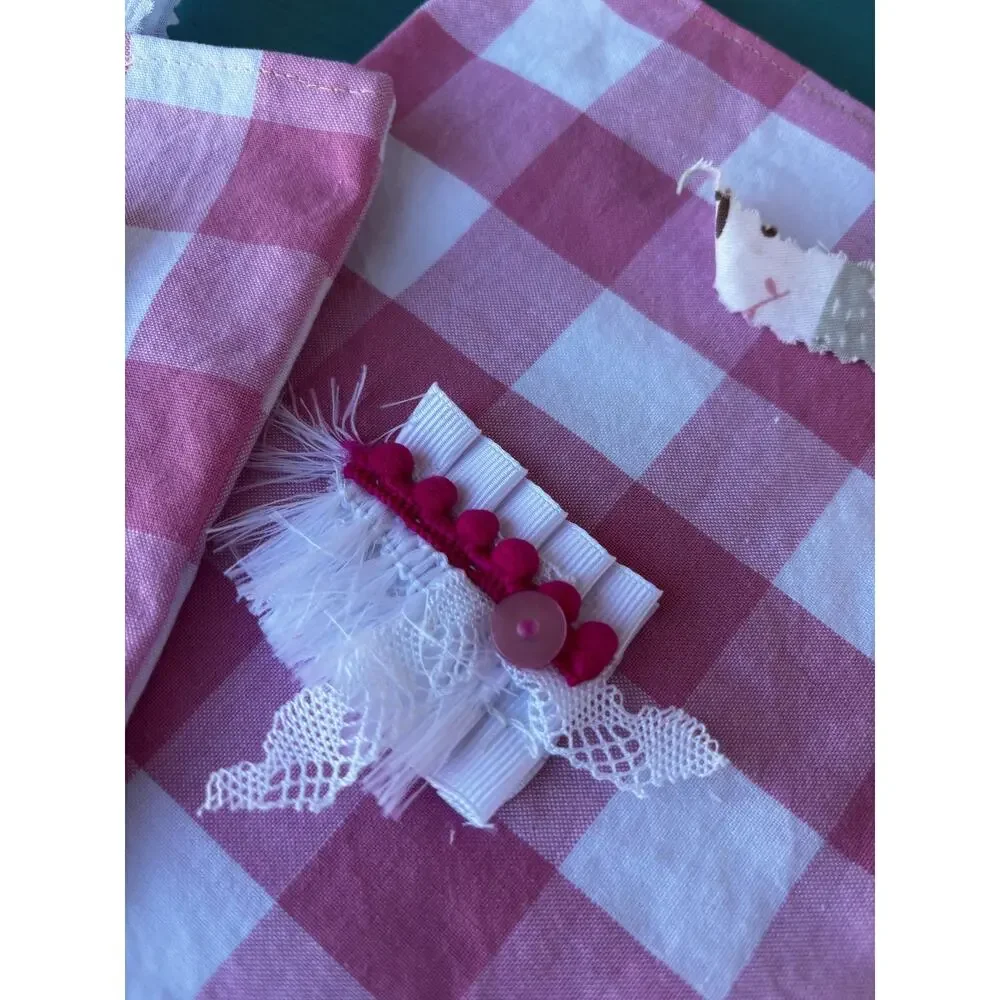 Handmade Gingham Gift Bag Set: Gift Wrapping Supplies